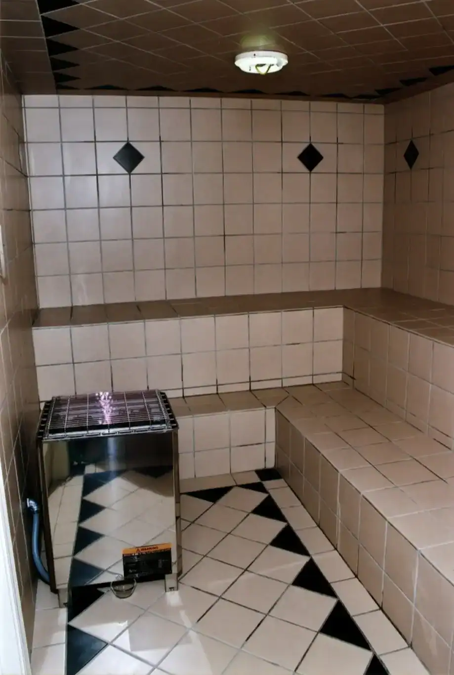 Traditional sauna environment